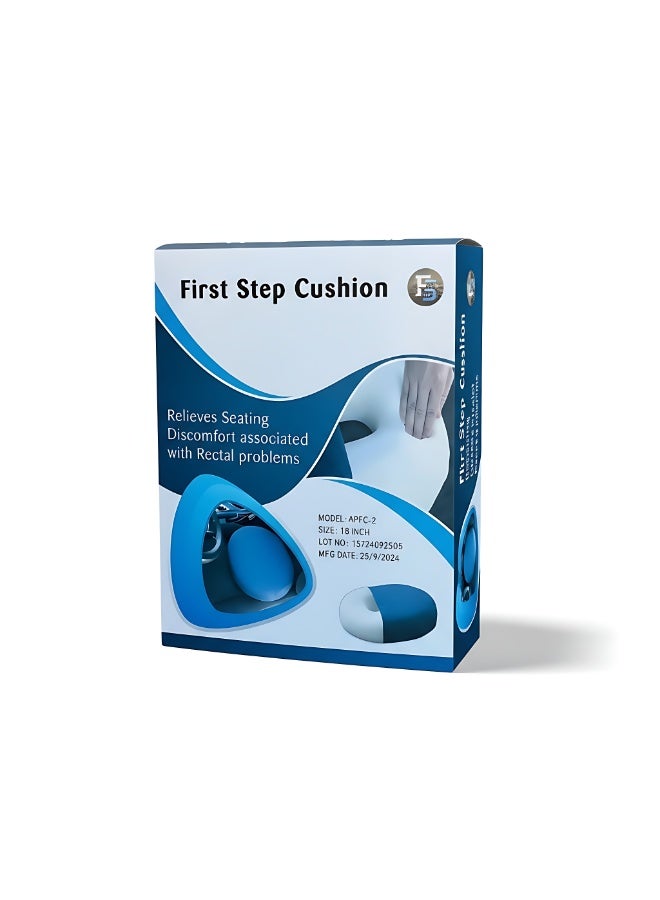 First Step Cushion Donut Seat Cushion, 18 inch – Relieves Seating Discomfort Associated with Rectal Problems